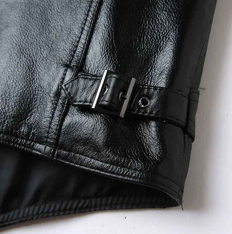 楽天市場】レザーベスト 黒色 革ベスト メンズ 牛革 4つボダン 春秋