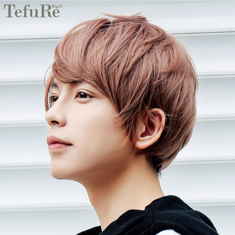 楽天市場】メンズウィッグ ショート ウィッグ メンズ 黒 茶髪 グレー