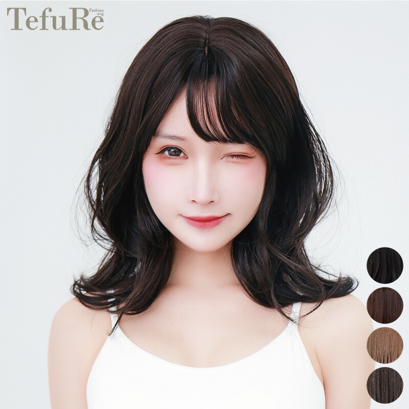 楽天市場】「くびれミディ」 ウィッグ ミディアム カール ウェーブ