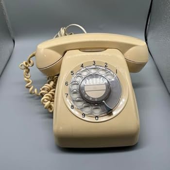 楽天市場】【中古】クラシック ダイヤル式電話機 ベージュ レトロ
