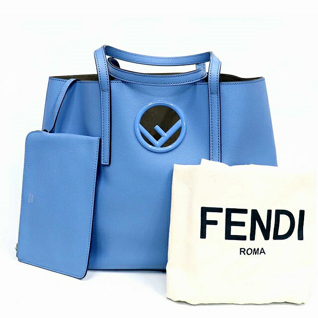 楽天市場】（美品）フェンディ FENDI ショッピング ロゴ トートバッグ