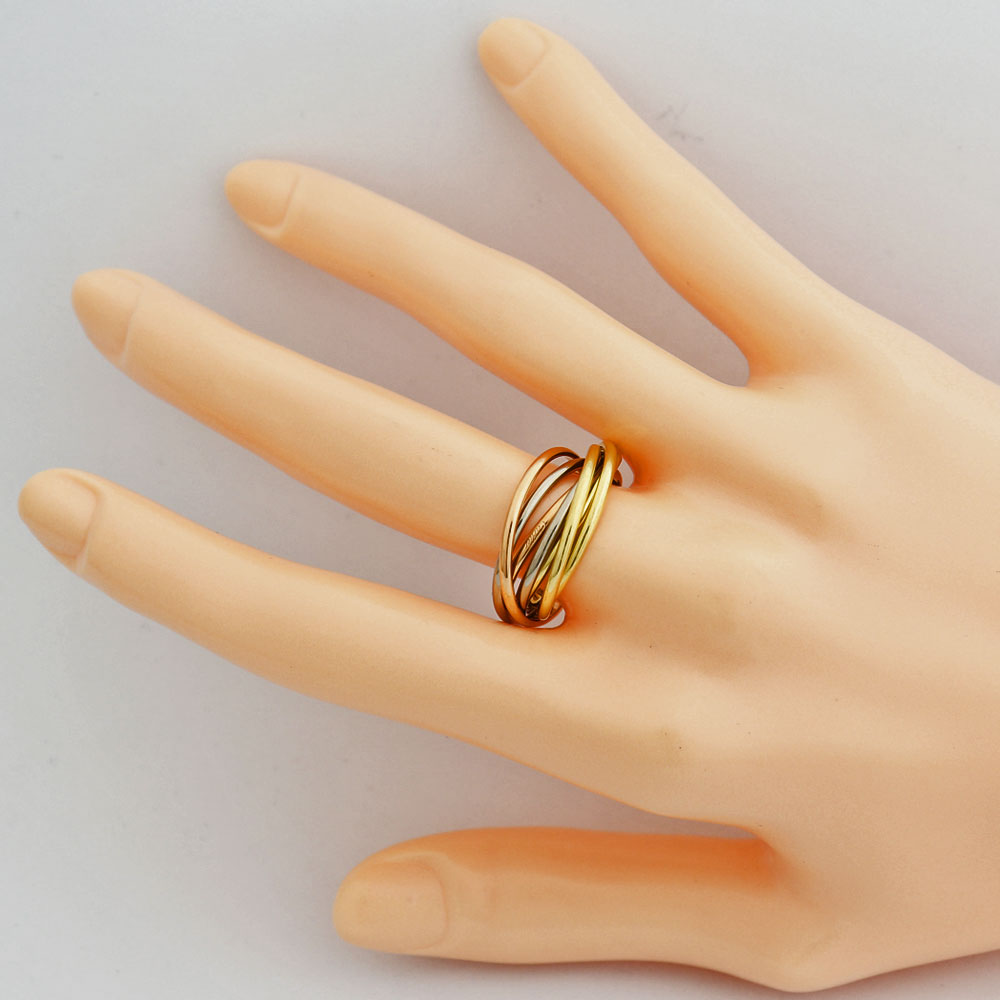 楽天市場】【送料無料】【美品】カルティエ CARTIER トリニティ リング