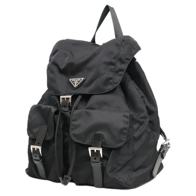 楽天市場】（美品）プラダ PRADA バックパック 1BZ811 ナイロン 黒