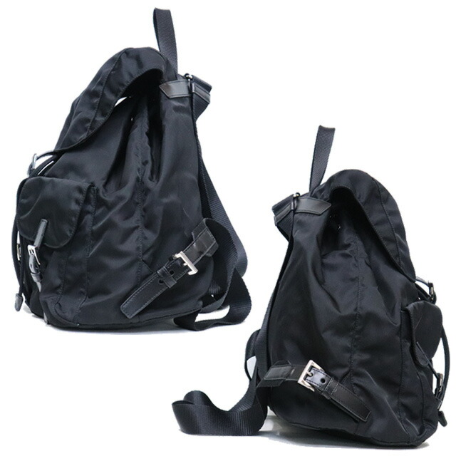 楽天市場】（美品）プラダ PRADA バックパック 1BZ811 ナイロン 黒