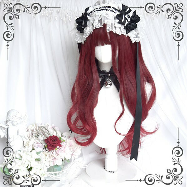 楽天市場】ウィッグ レディース フルウィッグ ロング ストレート 赤髪