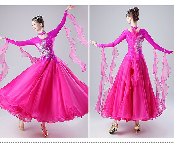 楽天市場】社交ダンス ドレス 競技用 社交ダンス衣装 ワンピース