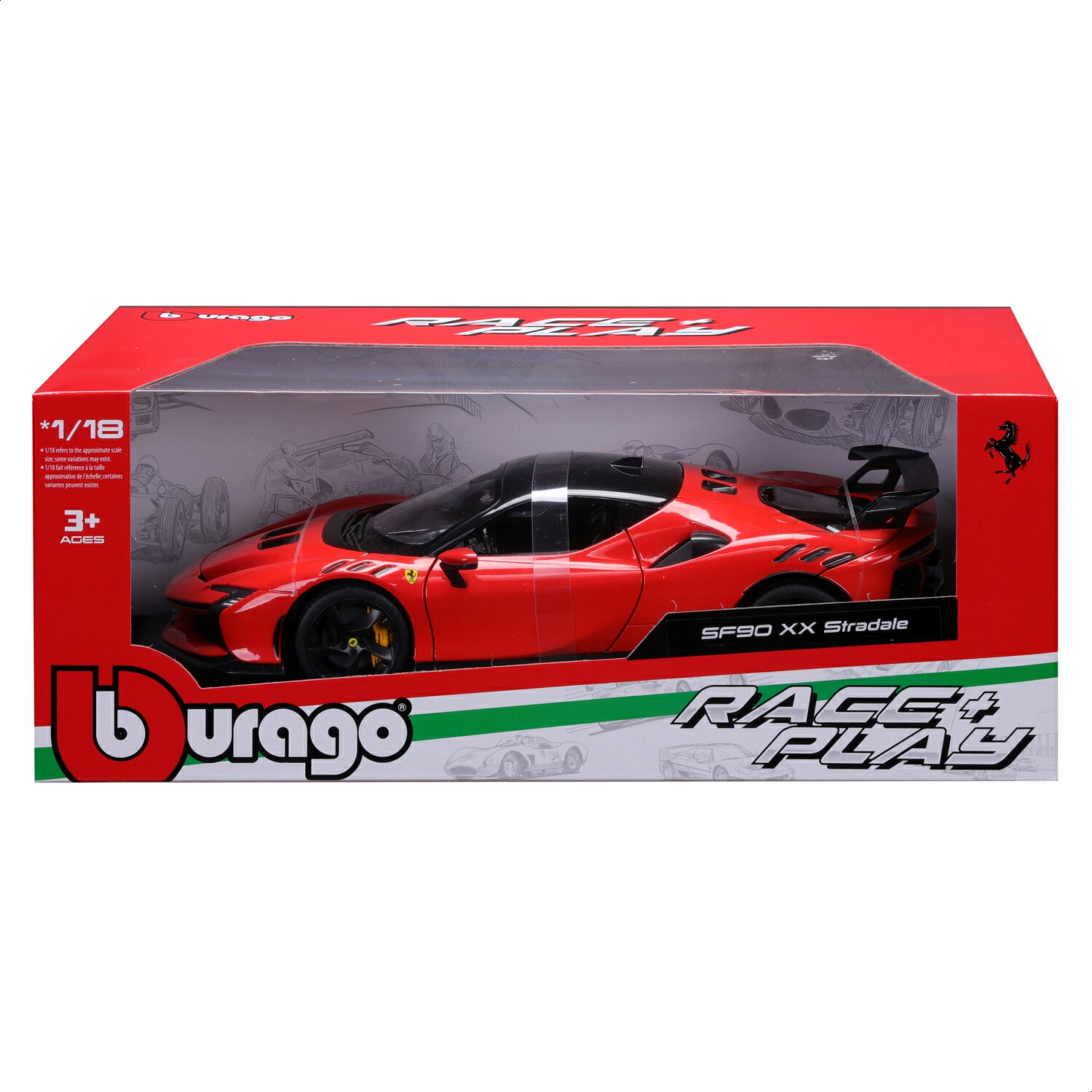 楽天市場】ミニカー 1/18 Bburago フェラーリ SF90 XX ストラダーレ