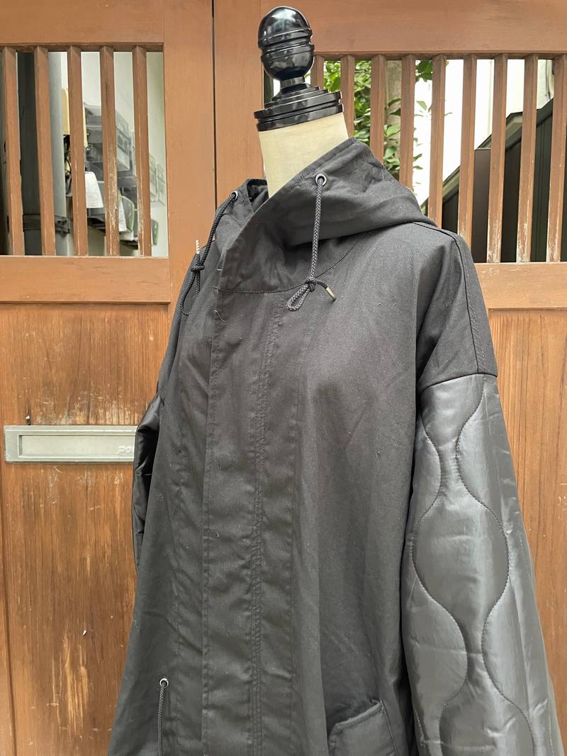 楽天市場】77circa 77サーカ circa make layered m-51 coat ブラック