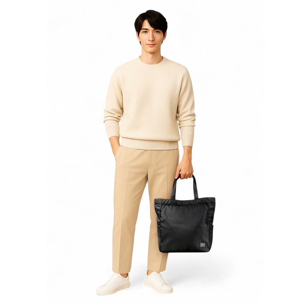 楽天市場】ポーター クリーム トートバッグ 549-06548 10 ブラック