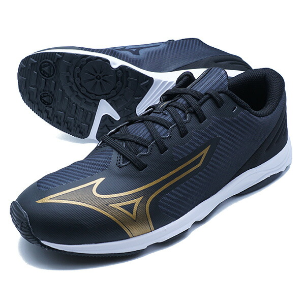 楽天市場】mizuno ランニングシューズ ブラック ゴールドの通販