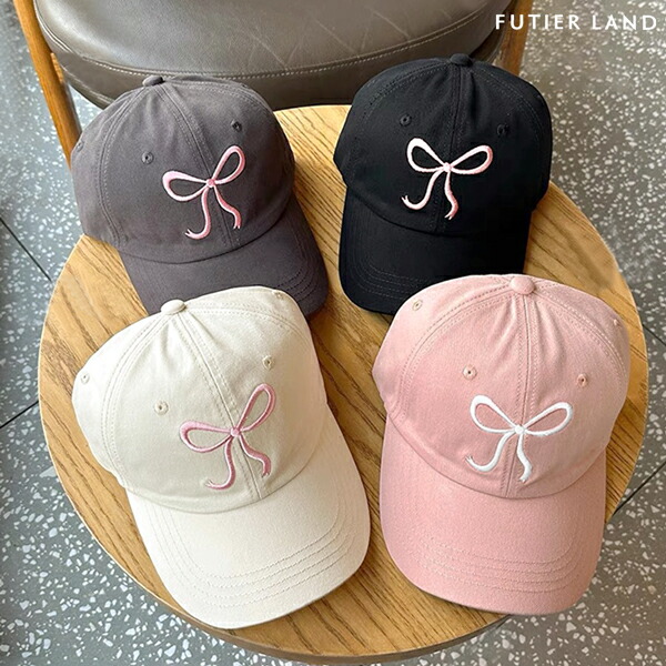 楽天市場】最大30％offクーポン☆SALE！キャップ リボン 刺繍 ロゴ
