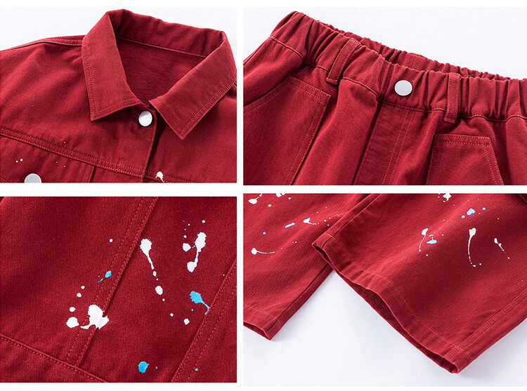 楽天市場】キッズダンス衣装 赤 セットアップ ダンス 衣装 赤スーツ