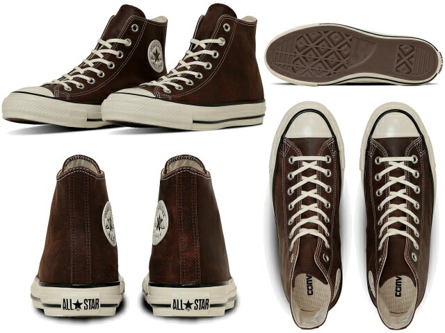楽天市場】コンバース オールスター エイジド ワックスドレザー HI