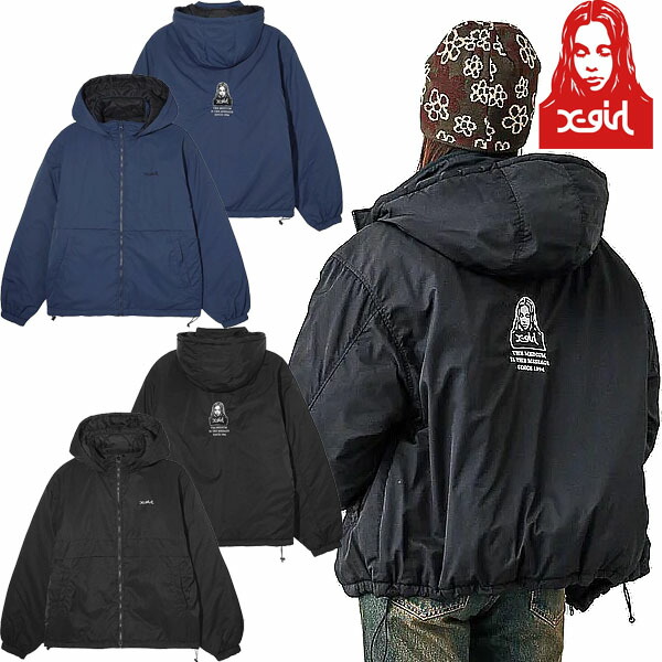 楽天市場】X-girl エックスガール REVERSIBLE EMBROIDERY JACKET