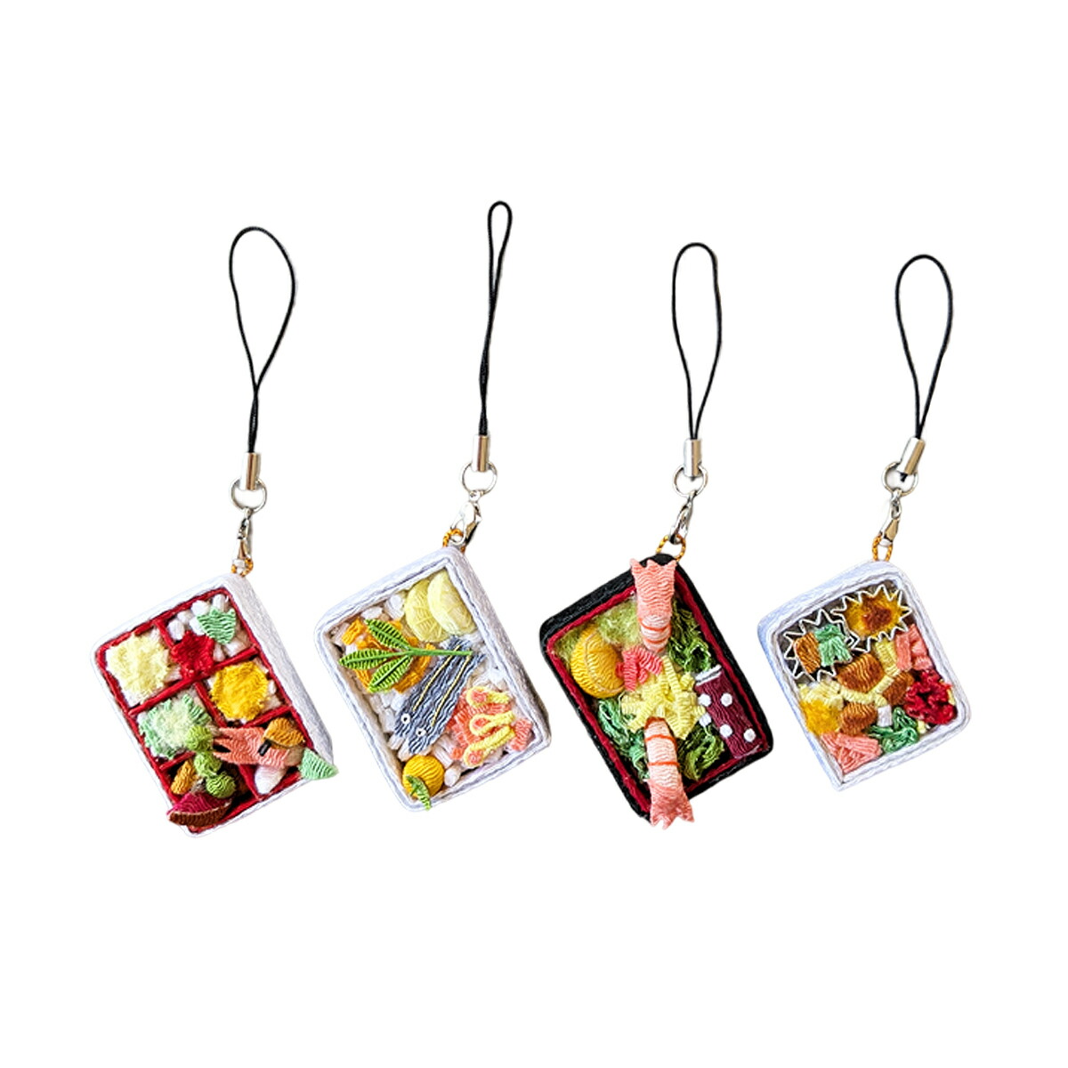 楽天市場】携帯ストラップ ちりめん細工 ミニお弁当 「行楽日和