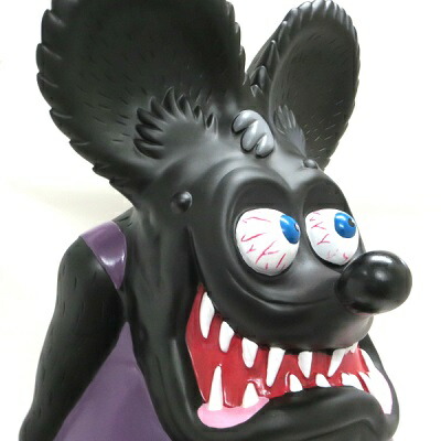 楽天市場】ラットフィンク ジャンボ コインバンク ブラック 貯金箱