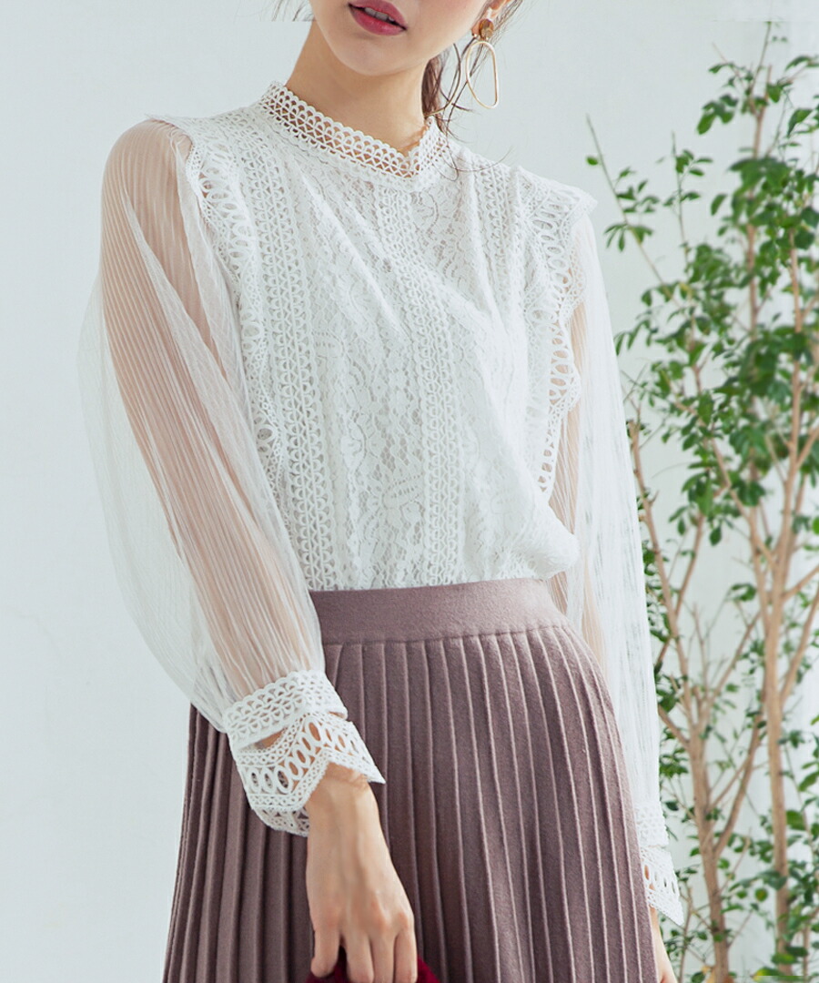 楽天市場】オケージョン レース ブラウス【3237円クーポン利用で