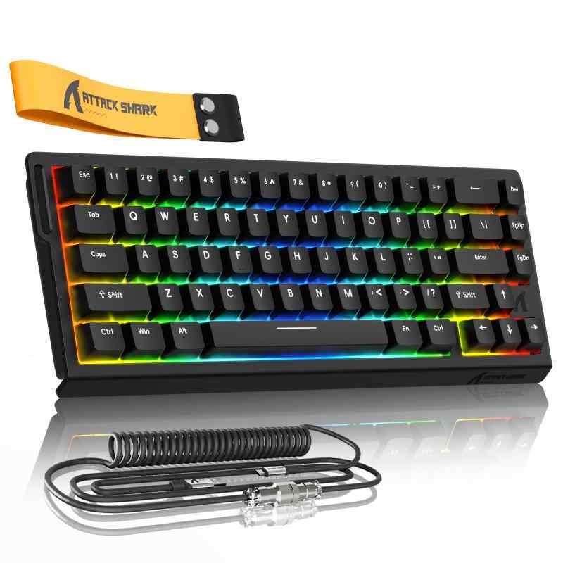 楽天市場】ATTACK SHARKxMAMBASNAKE X68 HEゲーミング磁気キーボード
