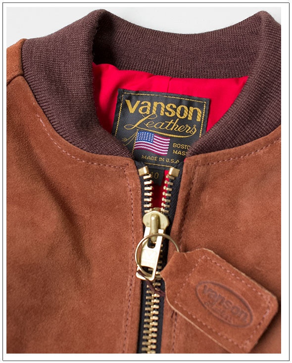 楽天市場】VANSON/バンソン#9TJ TEAM JACKET(SUEDE)［MEN'S］Made in