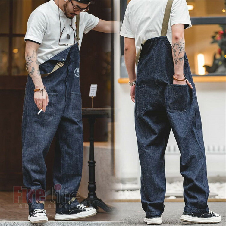 楽天市場】オーバーオール メンズ デニムサロペット 夏 秋 オール