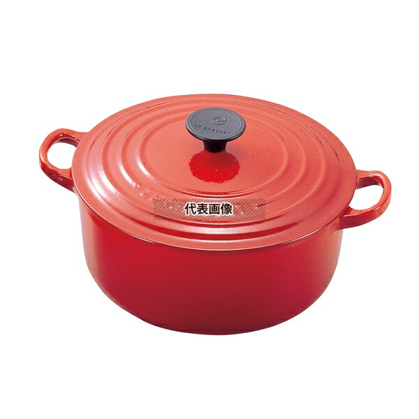 ル・クルーゼ ココット・ロンド 22cm 2501-22 [チェリーレッド] (鍋