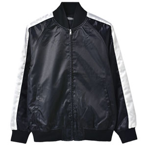 楽天市場】無地スカジャン メンズ アウター ブルゾン サテン