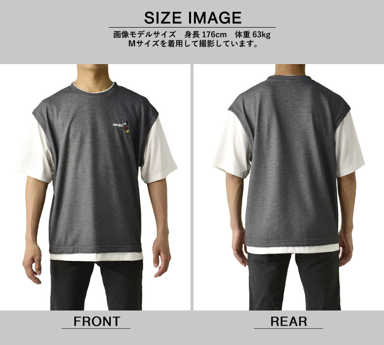 楽天市場】ミッキーマウス MICKEYMOUSE メンズ ワンポイント刺しゅう