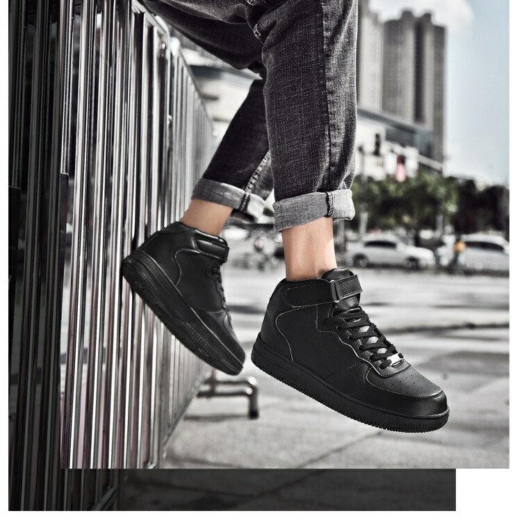 楽天市場】スニーカー ハイカット メンズ 白スニーカー 白靴 黒