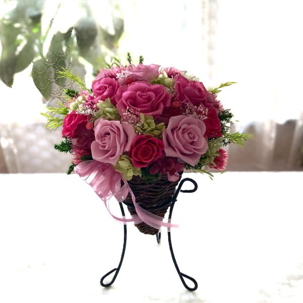 楽天市場】フラワースタンド アイアン（プリザーブドフラワー｜花