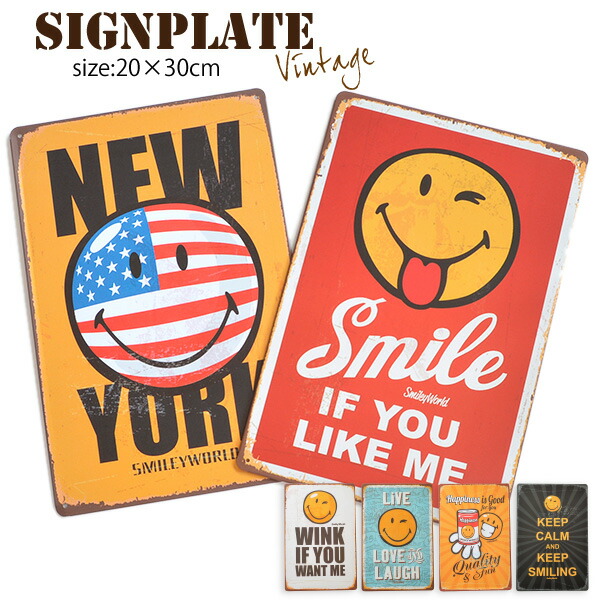 楽天市場】【メール便対応】アメリカン ブリキ看板20×30cm ビンテージ