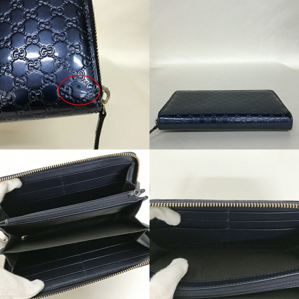 楽天市場】GUCCI（グッチ）シャイニー マイクログッチシマ 長財布