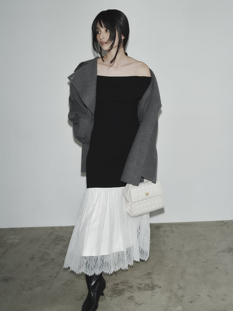 楽天市場】【WEB限定】レースニットドッキングワンピース FRAY I.D