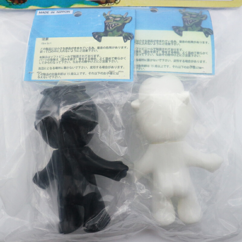 楽天市場】丸八玩具 オバケしりいず ソフビ 2体セット 黒・白 【原宿
