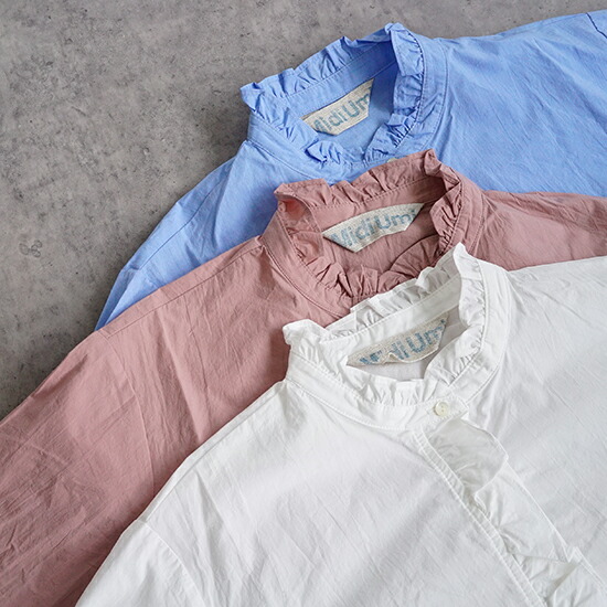 楽天市場】【送料無料】Midi Umi（ミディウミ）フリルショートシャツ