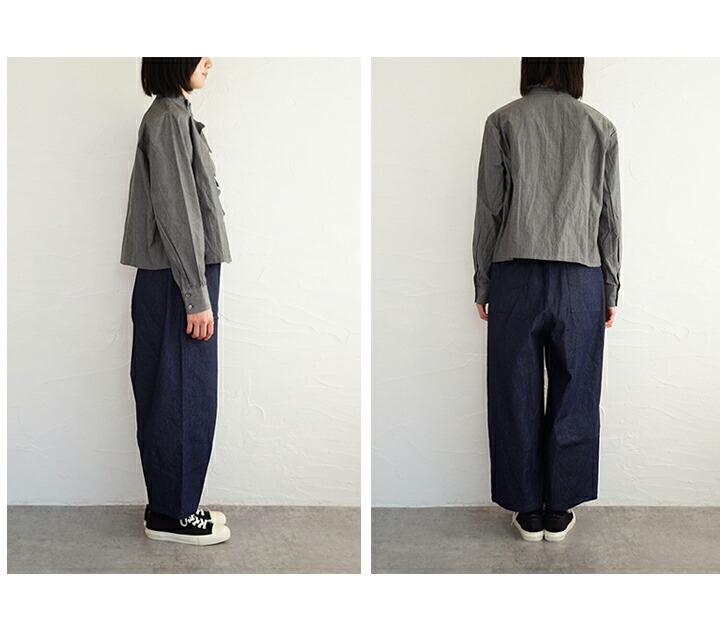 楽天市場】【送料無料】Midi Umi（ミディウミ）フリルショートシャツ