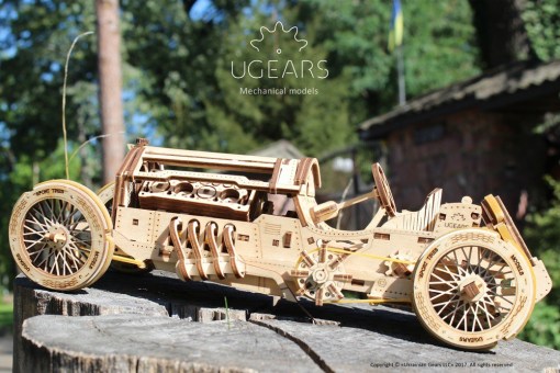 楽天市場】Ugears ユーギアーズ グランドプリックスカー 70044 U-9