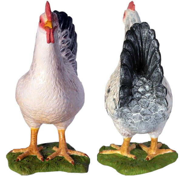 楽天市場】FRPアニマルオブジェ 白い雌鳥【即納可】置物 動物 鳥 鶏