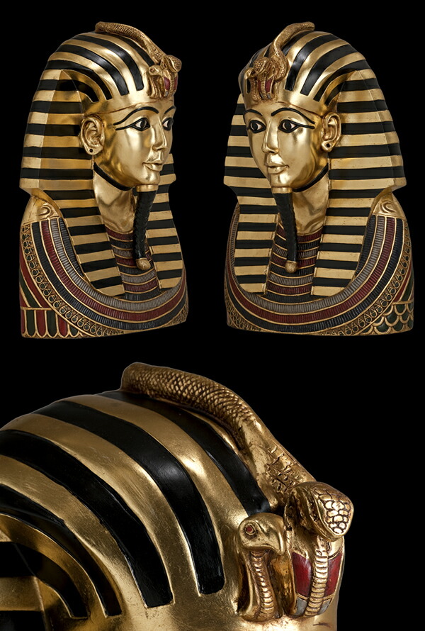 楽天市場】FRPオブジェ ツタンカーメンの胸像【即納可】置物 エジプト