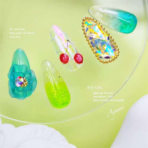 楽天市場】 ICE GEL アイスジェル ガラスジェル 3g 全9色 クリアカラー