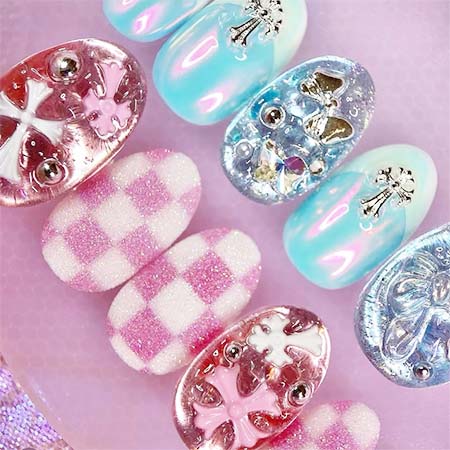 楽天市場】リリージェル Lily gel パステルクロスチャーム 全3種 背面