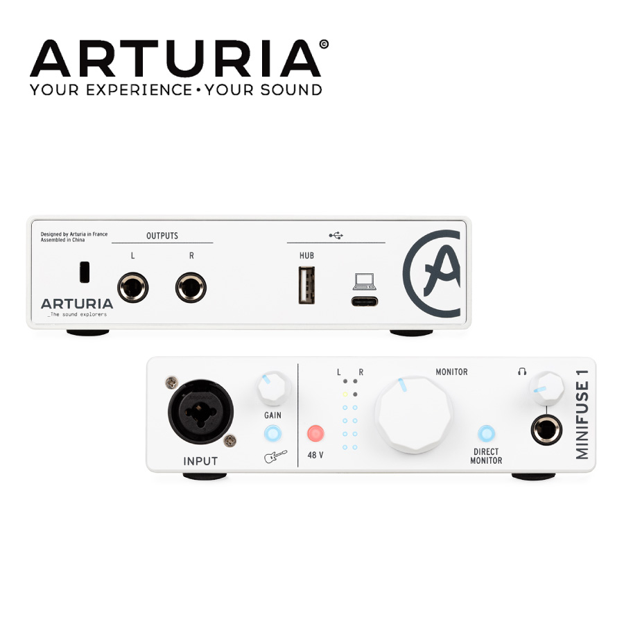 楽天市場】ARTURIA MINIFUSE 1 WH 新品 オーディオインターフェイス