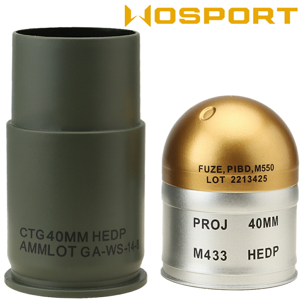 楽天市場】WOSPORT M433タイプ ダミーグレネードランチャー