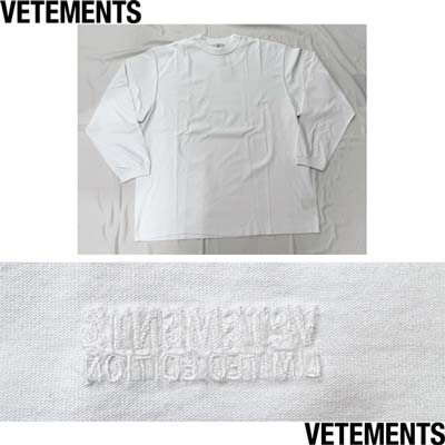 楽天市場】ヴェトモン VETEMENTS ロンT ロングTシャツ メンズ ユニ