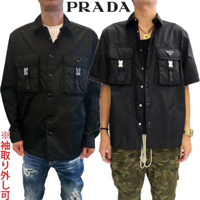 楽天市場】プラダ PRADA シャツ メンズ 長袖(袖取り外し可) 半袖