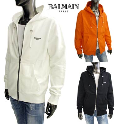楽天市場】バルマン BALMAIN メンズ トップス パーカー ※オレンジ