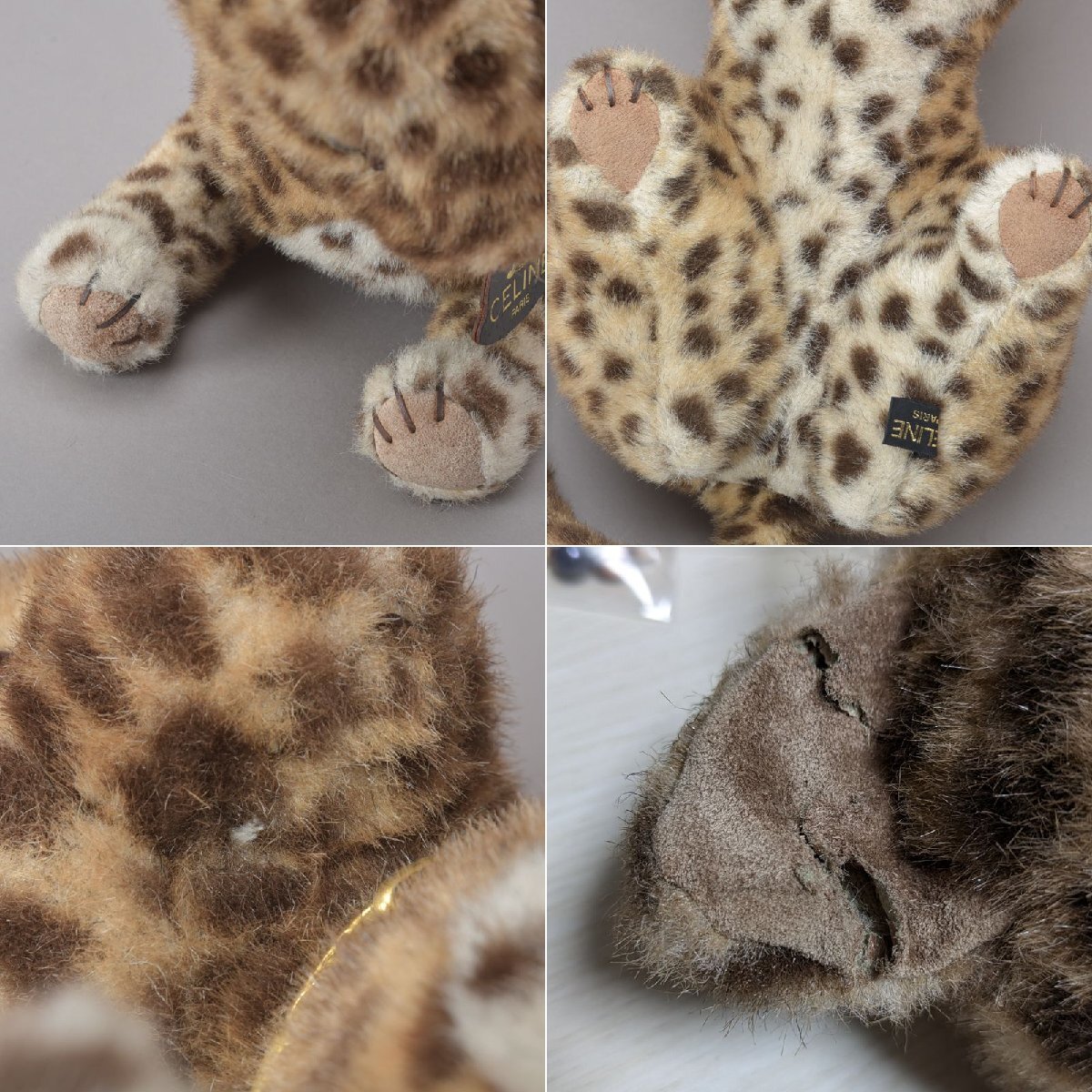 楽天市場】激レア!! CELINE セリーヌ ヒョウ ぬいぐるみ 横40cm×高さ