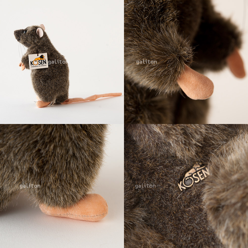 楽天市場】ケーセン Koesen ぬいぐるみ ラット 茶 立ち : 木のおもちゃ