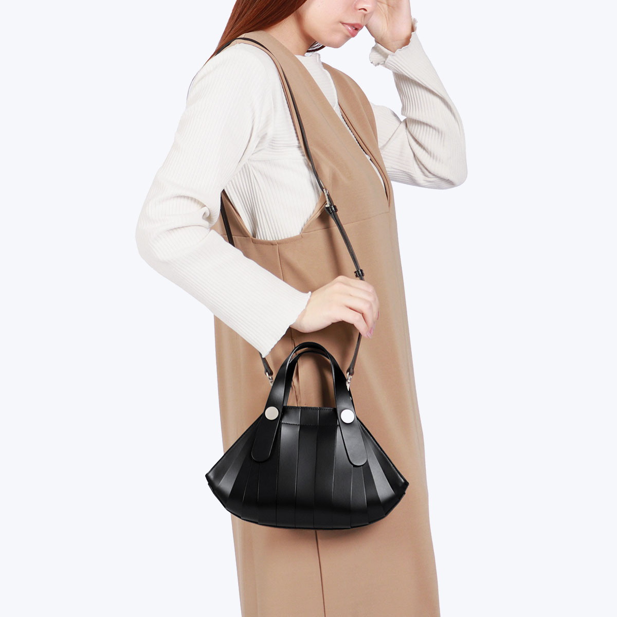 楽天市場】ヒロコ ハヤシ ハンドバッグ レディース 小さめ 黒 本革