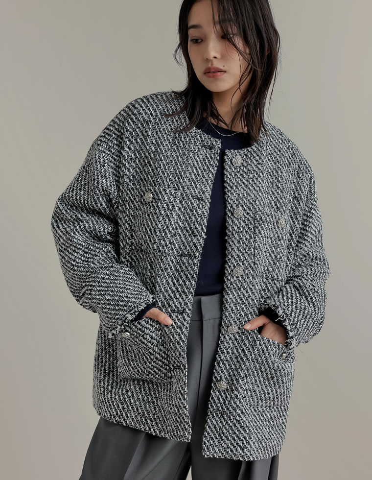 楽天市場】【限定！20%OFFクーポンで5999円】ツイードフリンジノー