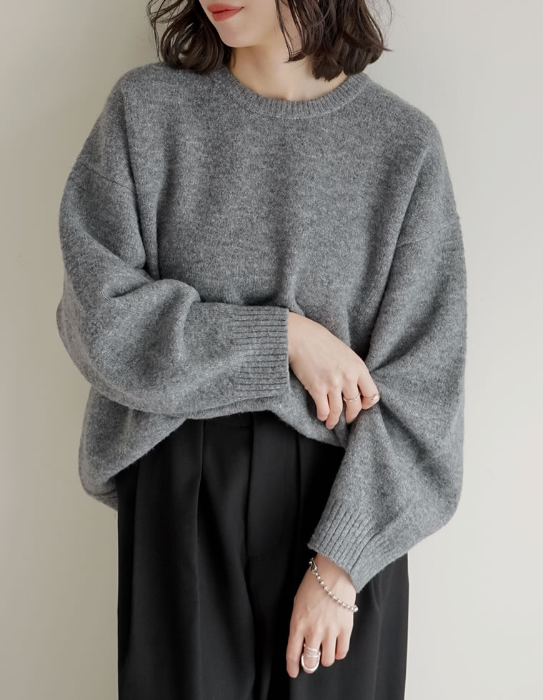 INSCRIRE グレーと赤のストライプのモヘアニット INSCRIRE 新品タグ